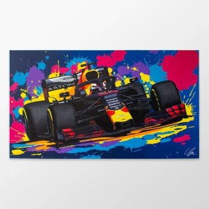 Plakat na płótnie bolid F1 rozmiar 50 x 100 cm 