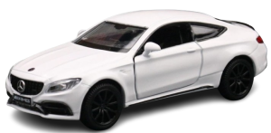 Zabawka dla dzieci auto Model samochodu MERCEDES-BENZ C63 AMG  biały skala 1:36 