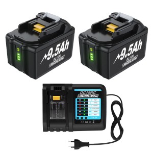 Zestaw 2 + 1 Akumulator 18V 9.5Ah do Makita BL1830 BL1860B BL1850 – Mocny Zamiennik Li-Ion