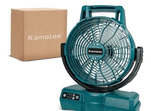 Wentylator Akumulatorowy Kamolee Do Baterii Makita 18V  3 Prędkości Oscylacja 90°