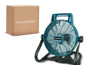 Wentylator Akumulatorowy Kamolee Kompatybilny z Baterią Makita 18V Przenośny Wentylator Budowlany i Kempingowy