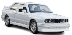 Zabawka dla dzieci auto Model samochodu BMW E30 białe skala 1:36 