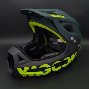 Kask Rowerowy MTB Full Face z Odpinaną Szczęką Downhill Enduro 56-61cm  Certyfikat CE 