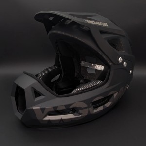 Kask Rowerowy MTB Full Face z Odpinaną Szczęką Downhill Enduro 56-61cm  Certyfikat CE 