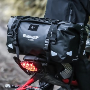 Wodoodporna Torba Motocyklowa Rhinowalk Warrior 40L – Torba Wyprawowa na Tył i Bagażnik