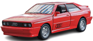 Zabawka dla dzieci auto Model samochodu AUDI QUATTRO czerwone skala 1:36       