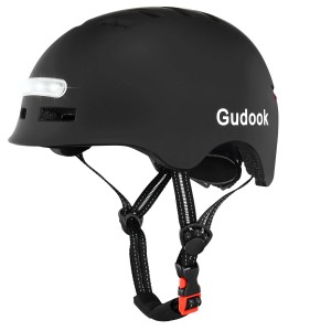 Kask Rowerowy z Oświetleniem LED Przód i Tył Ładowany przez USB Bezpieczny Kask na Hulajnogę, Rolki i MTB Certyfikat CPSC/CE