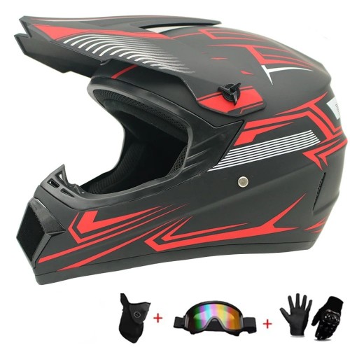 kask motocyklowy czarno czerwony z akcesoriami.jpeg