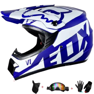 Zestaw Kask Motocrossowy Full Face DOT – Cross, Enduro, MTB Downhill – Unisex 