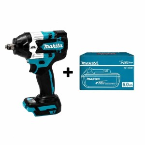 Akumulatorowy Klucz Udarowy 1/2" 18V 700Nm DTW700 + Akumulator 6.0Ah BL1860B LXT