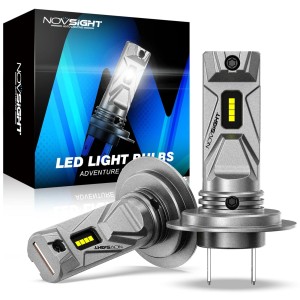 Żarówki LED H7 NOVSIGHT 10000LM 50W 6500K 1:1 Plug&Play Bezwentylatorowe 2 szt.