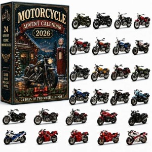 Kalendarz Adwentowy Motocykle 2026 – 24 Metalowe Modele Motocykli 1:64 dla Motocyklisty