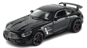Zabawka dla dzieci auto Model samochodu MERCEDES-BENZ AMG GT czarny skala 1:32 